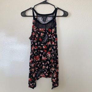 Midnight Hour. Small. Floral tank top.